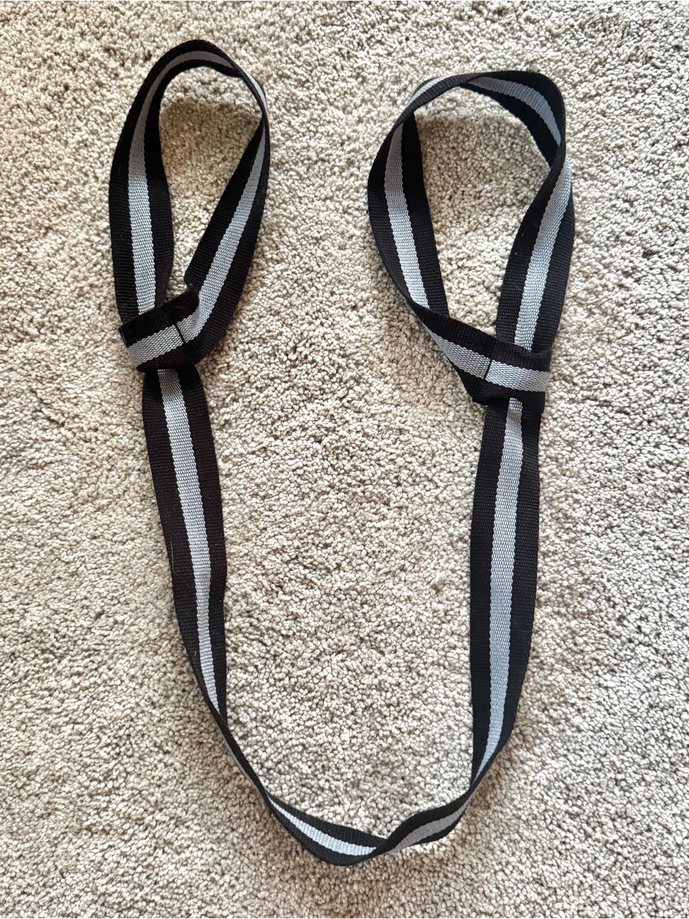 Yoga Mat Harness Strap, Sling Yoga Mat Carrying Strap - Grey & Black
